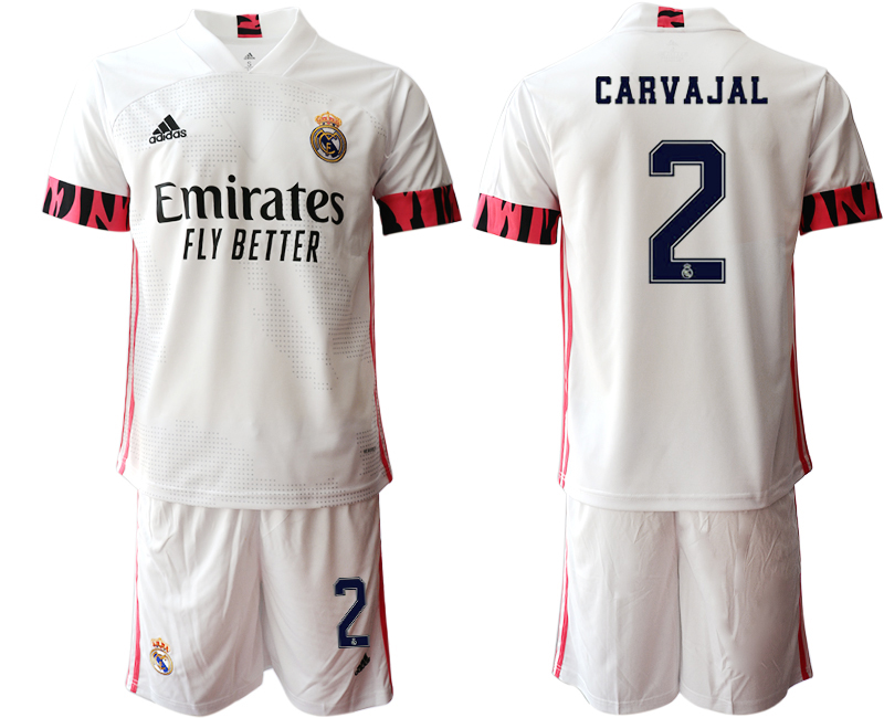 Men 2020-2021 club Real Madrid home #2 white Soccer Jerseys1